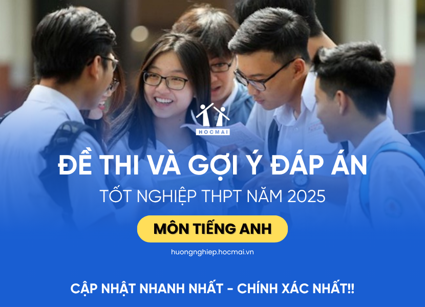 Đáp án môn Tiếng anh kỳ thi tốt nghiệp THPT 2025