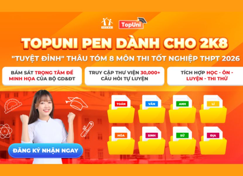 HOCMAI đồng hành cùng sĩ tử chinh phục kỳ thi Tốt nghiệp THPT 2026