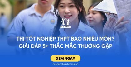 Thi tốt nghiệp THPT bao nhiêu môn? Giải đáp 5+ thắc mắc thường gặp