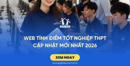 Web tính điểm tốt nghiệp THPT CẬP NHẬT mới nhất 2026