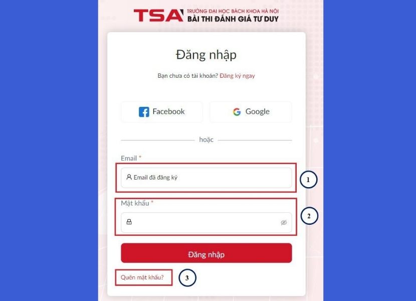 Trường hợp quên mật khẩu, hãy nhấn chọn “Nếu quên mật khẩu”