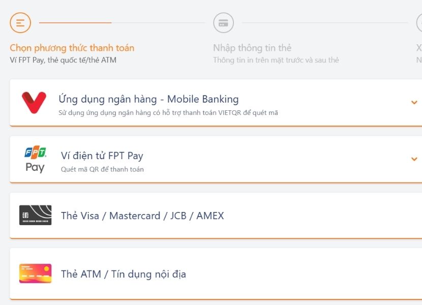 Hướng dẫn thanh toán TSA