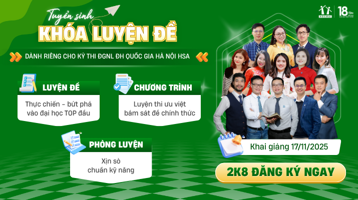 Phòng luyện đề được tích hợp trong các khoá luyện đề của HOCMAI