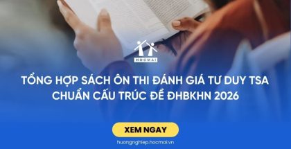 Tổng hợp sách ôn thi Đánh giá tư duy TSA chuẩn cấu trúc đề ĐHBKHN 2026
