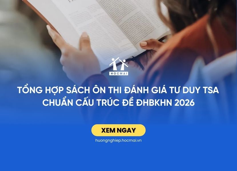 Tổng hợp sách ôn thi Đánh giá tư duy TSA chuẩn cấu trúc đề ĐHBKHN 2026