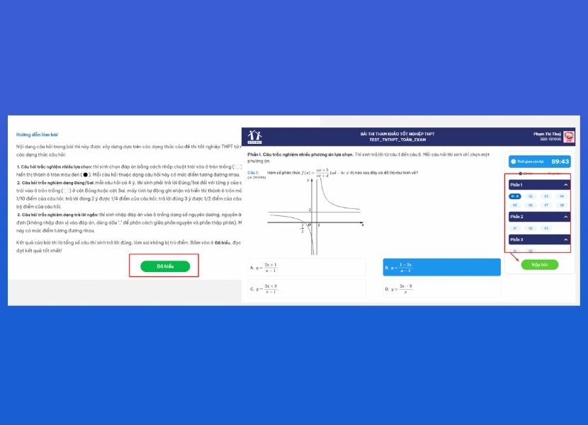 Bước 5: Làm bài theo hướng dẫn