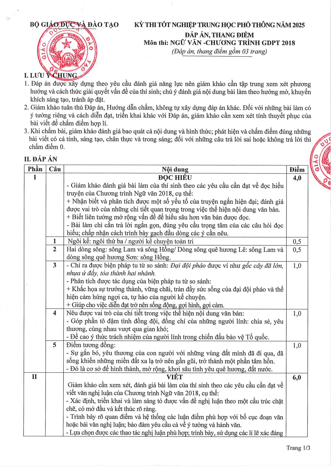 đáp án - Ảnh 2.