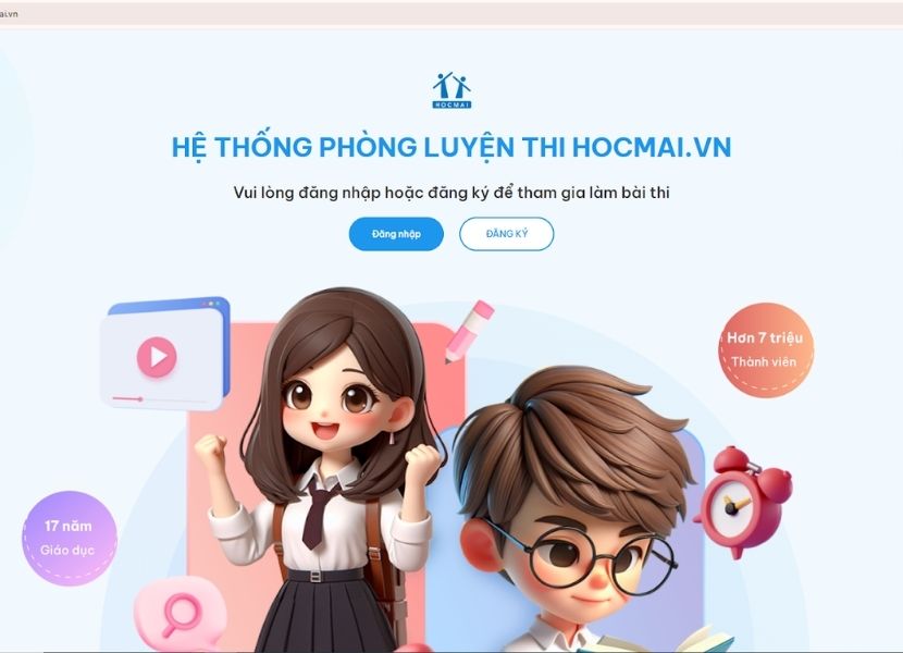 Phòng luyện đề V-ACT HOCMAI là hệ thống luyện thi trực tuyến giúp làm quen với cấu trúc, nội dung và hình thức của kỳ thi ĐGNL HCM